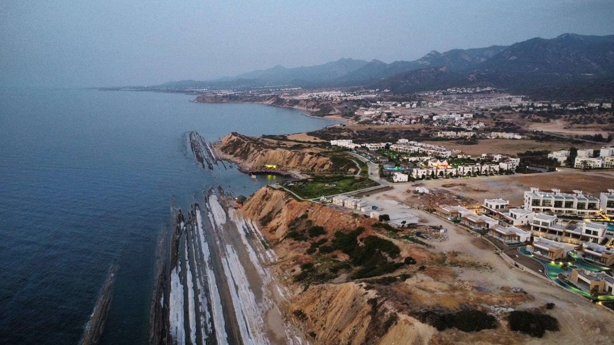 Pohled na resort z dronu